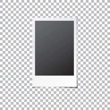 Instant Photo Frame Isolated Vector Stock Illustration