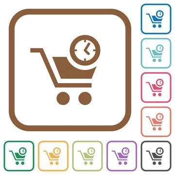 Instant purchase simple icons Stock Illustration