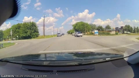 Instant Regret After Running a Stop Sign, Buda, Texas, USA - 29 Aug 2026 Stock Footage 345077220