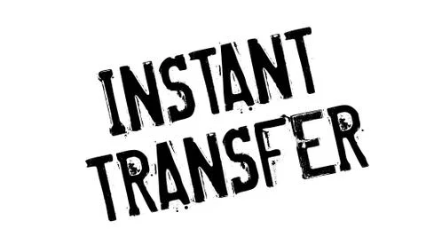 Instant Transfer rubber stamp Stock Illustration