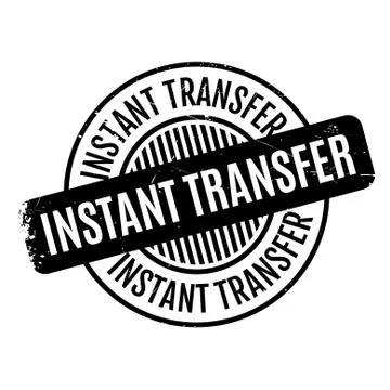 Instant Transfer rubber stamp Stock Illustration