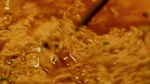 Instant vermicelli Stock Footage 255812227