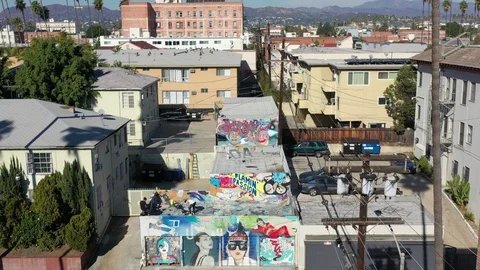 Instascram drone pull back 2 Video stock 121660742