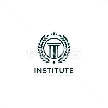 Institute badge logo Stock Illustration
