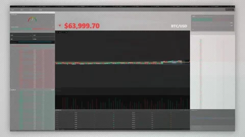 Institutional Bitcoin Analytical Pro Stock Footage 332237605