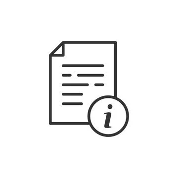 Instruction document icon in flat style. Manual vector illustration on isolat Stock Illustration