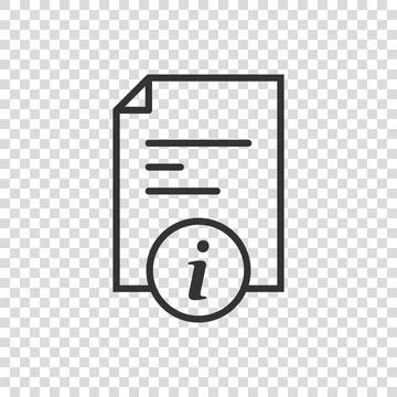 Instruction document icon in flat style. Manual vector illustration on isolat Stock Illustration