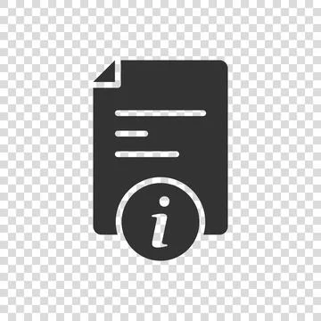 Instruction document icon in flat style. Manual vector illustration on isolat Stock Illustration