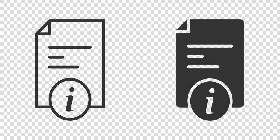 Instruction document icon in flat style. Manual vector illustration on isolat Stock Illustration