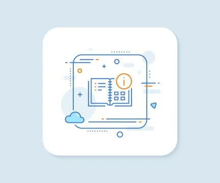 Instruction info line icon. Technical information sign. Vector 스톡 일러스트