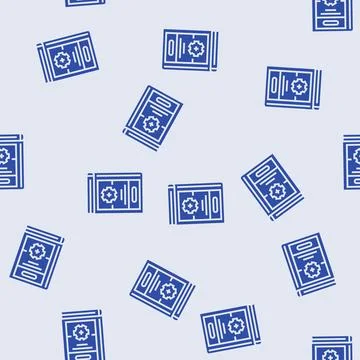 Instruction manuals technical writer glyph seamless pattern Stock Illustration