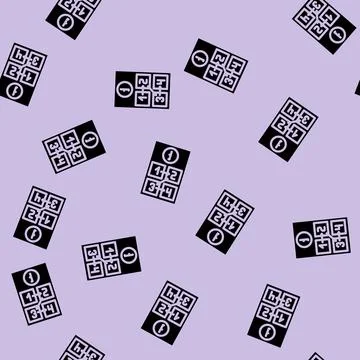 Instruction manuals technical writer glyph vector seamless pattern Stock Illustration