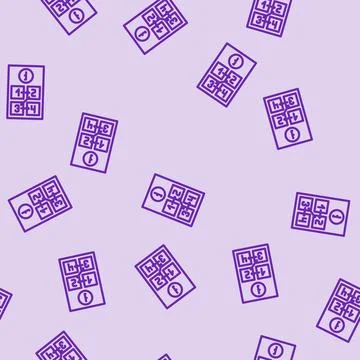 Instruction manuals technical writer line vector seamless pattern Stock Illustration