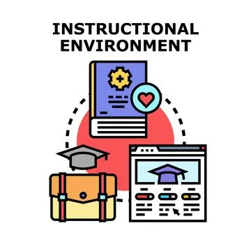 Instructional environment for modern digital learning and training 스톡 일러스트
