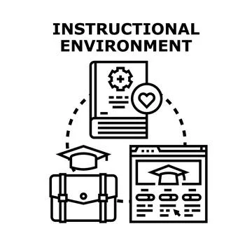 Instructional environment for modern digital learning and training 스톡 일러스트