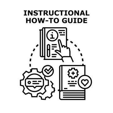 Instructional how to guide vector concept illustration Stock Illustration