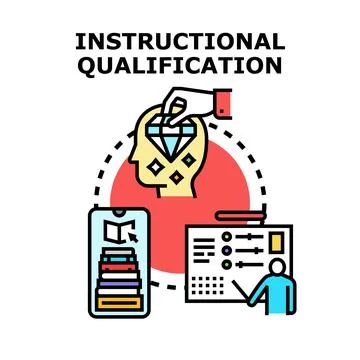 Instructional qualification process for professional development 库存插图
