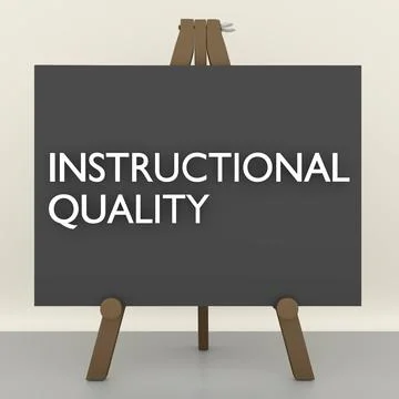 Instructional Quality Concept Stock Illustration