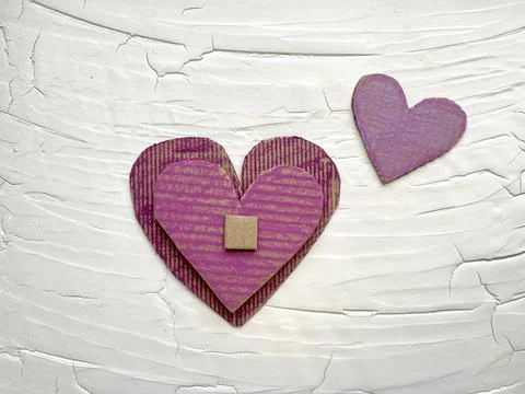 Instructions on how to make an application from cardboard processing. Stock Photos