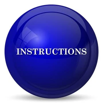 Instructions icon. Internet button on white background.. Stock Illustration