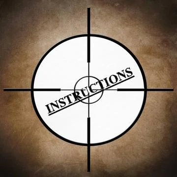  Instructions target Instructions target Copyright: xZoonar.com/Aleksandar... Foto stock