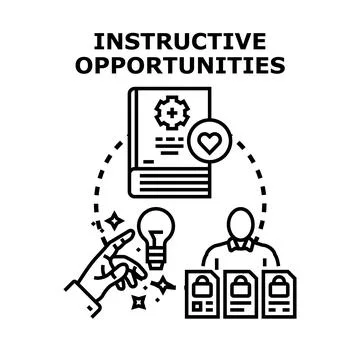 Instructive opportunities for knowledge and personal growth Stock Illustration