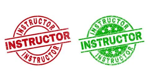 INSTRUCTOR Round Seals Using Scratched Surface イラスト素材