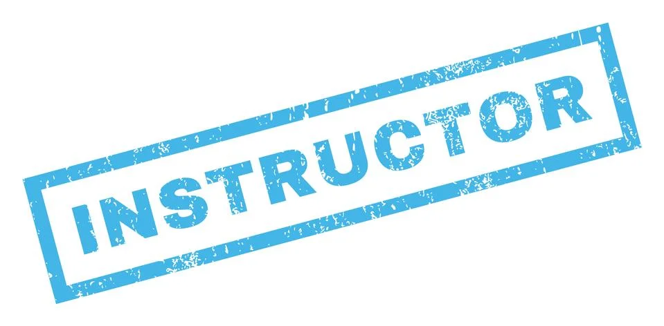 Instructor Rubber Stamp Stock Illustration