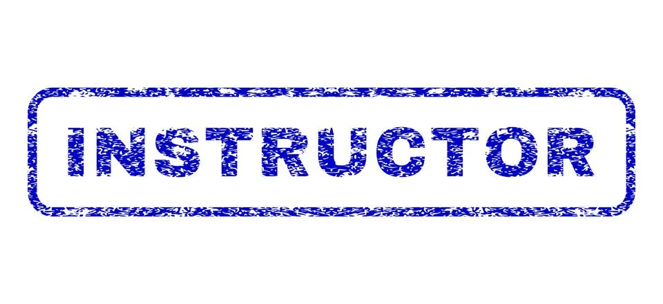 Instructor Rubber Stamp Stock Illustration