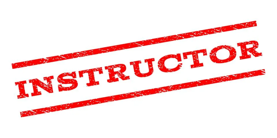 Instructor Watermark Stamp Stock Illustration
