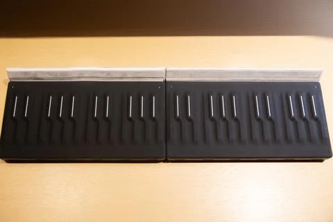 Instrument controller in a recording studio for digital music composers Foto stock