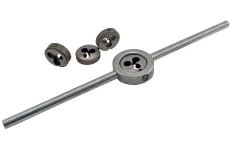 Instrument for cutting of screw-thread Stock Photos