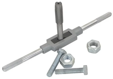 Instrument for cutting of screw-thread Stock Photos