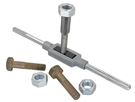 Instrument for cutting of screw-thread Stock Photos