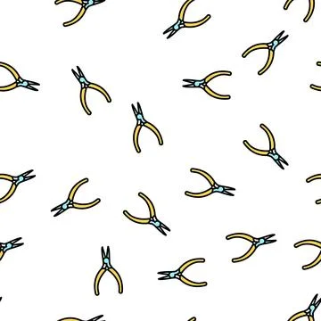 Instrument jewellery vector seamless pattern Stock Illustration