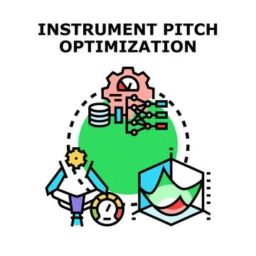 Instrument pitch optimization concept combining data and artificial intelli.. Illustrazione stock