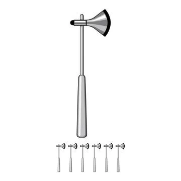 Instrument reflex hammer cartoon vector graphic 스톡 일러스트