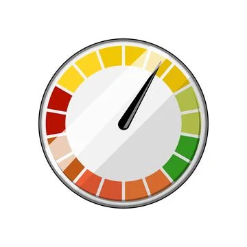 Instrument speedometer cartoon vector illustration Stock Illustration
