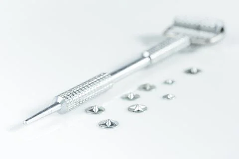 Instruments and accessories for acupuncture. Stock Photos