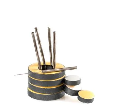 Instruments and accessories for acupuncture. Stock Photos