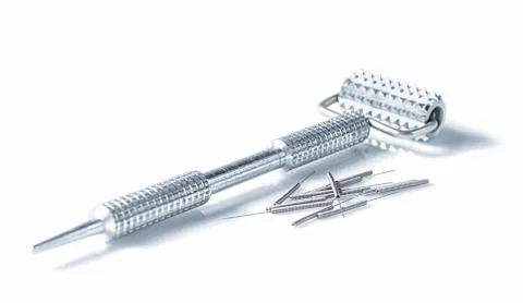 Instruments and accessories for acupuncture. Stock Photos