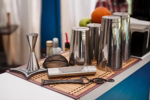 Instruments for the bartender Foto stock