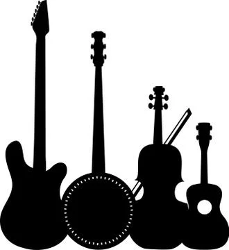 Instruments Black Stock Illustration