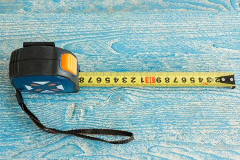 Instruments on a blue background Stock Photos