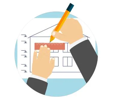 Instruments for design and architecture Stock Illustration