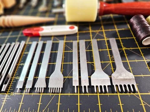 Instruments leather Stock Photos