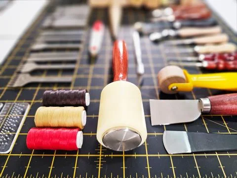 Instruments leather Stock Photos