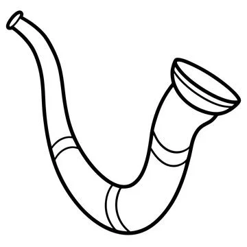 Instruments shofar (1) Illustrazione stock