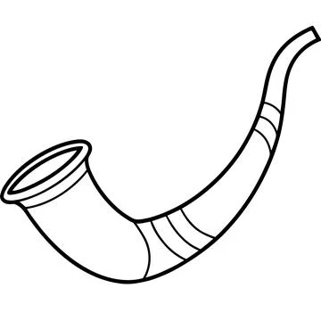 Instruments shofar (4) Illustrazione stock