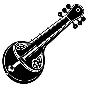 Instruments sitar (4) Stock Illustration